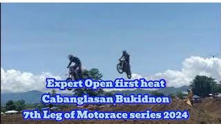 Expert Open first heat  Cabanglasan Bukidnon  7th Leg of Motorace series 2024 [upl. by Tnafni]