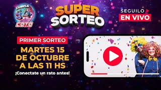 COTO 🛒  ¡Sorteo 54 Aniversario 🎉 PRIMER SORTEO 🎉 [upl. by Ailatan]