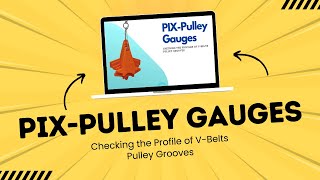 Check Pulley Wear with PIX VBelt Pulley Gauges [upl. by Anaig711]