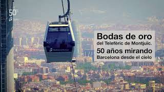 El Teleférico de Montjuïc celebra 50 años sobrevolando Barcelona [upl. by Amerd]