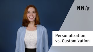 Personalization versus Customization [upl. by Nyllewell]