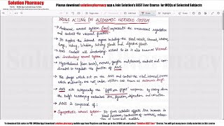 Class 13 Drug Acting on Autonomic Nervous System Introduction  Medicinal Chemistry 01  ANS Drug [upl. by Akimahc]