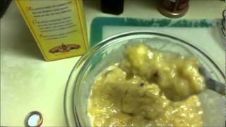 RECETA DE HELADO DE PLATANO CON NUEZ  HELADOS angycrisjavi [upl. by Aek]