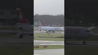 Swiss Airbus A340300 Departure [upl. by Anilev]