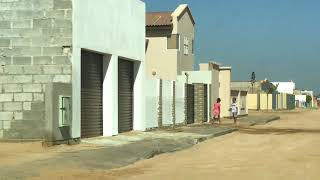 Walvis Bay Namibia entering town from Swakopmund  drive through video [upl. by Mattie]