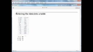 Entering data into Mathematica [upl. by Corabella]