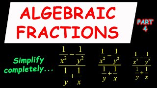 Fractions Learn How To Simplify Algebraic Fractions In Easy Steps And Prove Your Answer Part 4 [upl. by Yesrod]