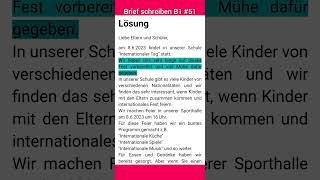 Brief schreiben B1 51  Telc Prüfung Schreiben Sie eine Einladung 😊 [upl. by Pernas]