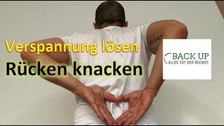 Verspannungen der Rückenmuskulatur lösen  Rücken knacken  Übung 2 [upl. by Bilek286]