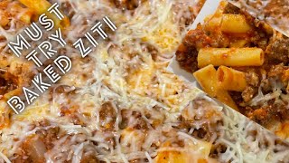 Baked Ziti With Meat amp Ricotta Cheese [upl. by Ark]