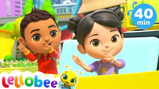 Lellobee  Wheels On The Bus  Learning Videos For Kids  Education Show For Toddlers [upl. by Arliene894]