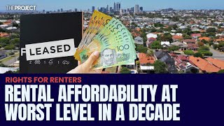 Aussie Rental Affordability Drops To Worst Level In A Decade [upl. by Ateval]