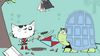 Kite  Wussywat the Clumsy Cat  Funny Cartoons for younger Kids [upl. by Lednyk559]