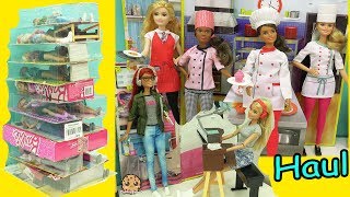 Giant Career Barbie Haul  Chef Rock Star Game Maker  More Dolls [upl. by Odracir37]