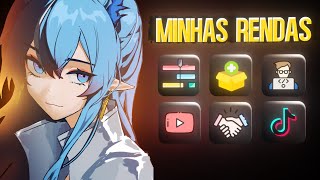 TODAS MINHAS FONTES DE RENDA EM 7 MINUTOS [upl. by Parrish]