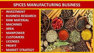 Spice Manufacturing Business  How To Start Spices Business  Masala Making Business  How to [upl. by Winou]