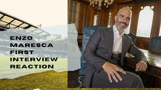 ENZO MARESCA FIRST INTERVIEW REACTION [upl. by Reace168]