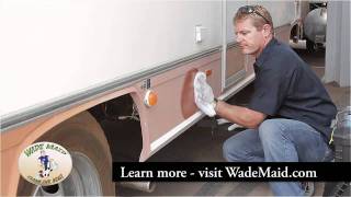 Restoring Faded RV Fiberglass Finish By Hand [upl. by Kerby672]