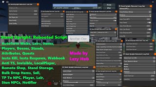 SUR Script  Autofarm Everything Insta Kill Respawn NPCs Remote Shop Stand Storage etc LuaXe [upl. by Hayarahs]