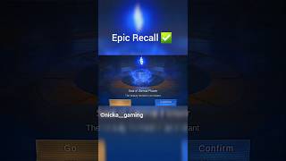 How To Get Epic Recall ❓️ mobilelegends mobilelegendsbangbang mlbbcreatorcamp mlbbshorts mlbb [upl. by Laehctim]