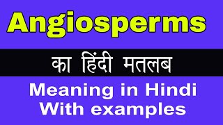 Angiosperms Meaning in HindiAngiosperms का अर्थ या मतलब क्या होता है [upl. by Kenneth]