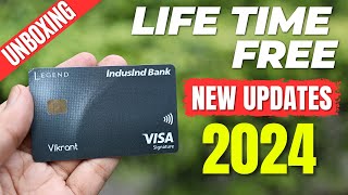 Indusind Legend Credit Card Unboxing  New Updates in 2024 [upl. by Tandy637]