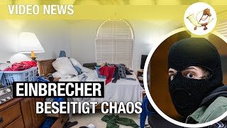 Konnte das Chaos nicht ertragen Einbrecher räumt Wohnung von Junggeselle auf [upl. by Ecined]