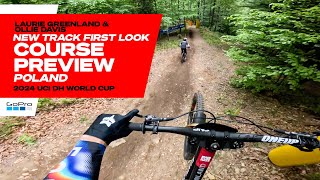 GoPro Brand NEW Track Course Preview in Poland  Greenland and Davis  24 UCI DH MTB World Cup [upl. by Gardener381]