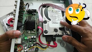 How To Change Or Install Hard Drive In DVR CCTV  UPGRADE ADD or Replace BAD Hard drive on DVR [upl. by Liris]