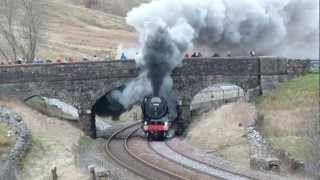 BR 70000 Takes On Ais Gill  10th March 2012 [upl. by Hernandez]