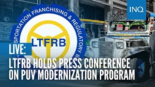 LIVE LTFRB holds press conference on PUV modernization program [upl. by Orr]