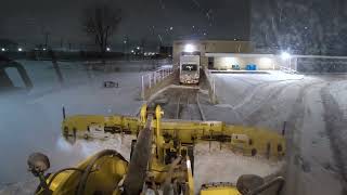 Clearing Snow From A Sobeys with Wheel Loader and MetalPless MaxxPro  Snow Removal [upl. by Einner818]