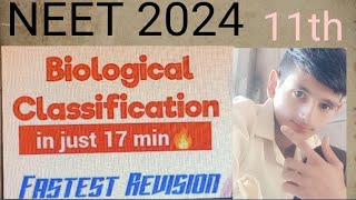 11th Biological Classification inJust 20 minutes 🔥fastest Revision Series l NEET 2024 by Mandeep sir [upl. by Atsyrhc299]