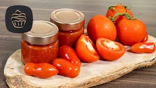 Tomatensauce selber einkochen 🍅  Frisch und lecker [upl. by Elocan]