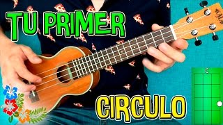 Como tocar circulo de Do en ukulele con dos rasgueos super faciles Tu primer circulo [upl. by Reggie]