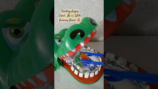 Crocodile Dentist Biting Challenge shorts asmr crocodilegaming trending funnyvideo funtoys [upl. by Elladine]