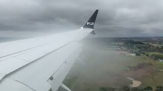 Fiji Airways Boeing 737 MAX 8 landing in Melbourne Australia  NANMEL [upl. by Etezzil765]