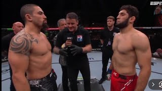 Robert Whittaker vs Ikram Aliskerov  UFC SaudiArabia [upl. by Kussell]