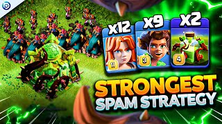 EASIEST Spam ROOT RIDER Strategy CRUSHES TH16  Best TH16 Attacks Clash of Clans [upl. by Aun]