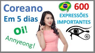 Aprender Coreano em 5 dias  Conversação para iniciantes [upl. by Rene]