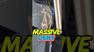 Extreme dent repair  massive dent autobodyrepair paintlessdentrepair cardentrepair [upl. by Rayburn]