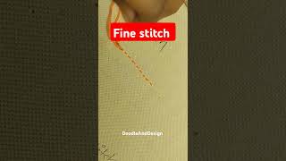 Easy Fine Stitch Tutorial For Beginner ytstudio doodleanddesign trending [upl. by Holbrook]