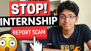 INTERNSHIP SCAMS IN INDIA Stay Aware From Them [upl. by Acirehs]