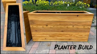 How to Make a Planter  Easy Build  Cedar Wood [upl. by Nayar490]