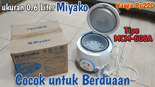 Magic comRice cooker MIYAKO tipe MCM606A cocok untuk berduan [upl. by Dimond257]