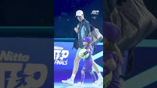 La piccola Francesca scopre che accompagnerà Jannik Sinner in campo alle ATP Finals 2024 🦊❤️🥲 [upl. by Castillo]