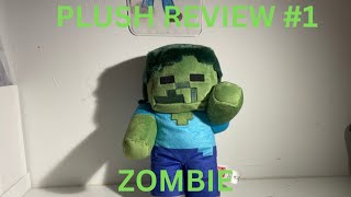 PLUSH REVIEW 1 MINECRAFT ZOMBIE [upl. by Ellehsyt]