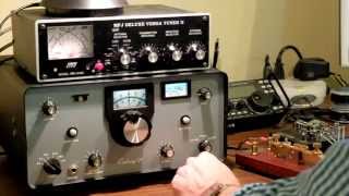 TenTec Century21 Transceiver CW QSO Morse Code [upl. by Sherourd]