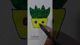 How to draw cactus easy idea Drawing hack [upl. by Moyer]