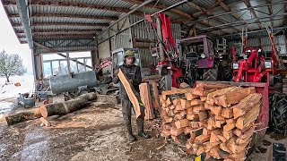 Саморобний ДРОВОКОЛ За день можна заготовить дров на рік Ферма у Швейцарії [upl. by Sidell]